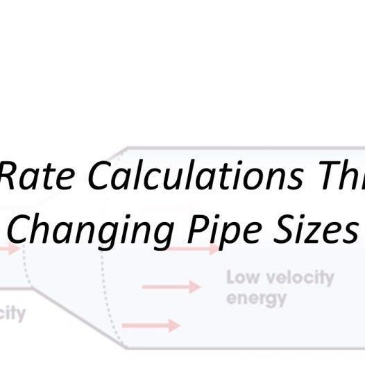 Applied Hydraulics | Flow Rate Calculations Through Changing Pipe Sizes
