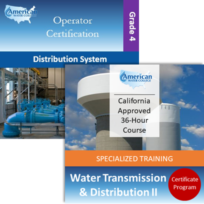 California Grade D4 Water Treatment Operator License Upgrade